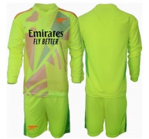 Arsenal Bramkarskie Koszulka Podstawowa dzieci 2024-25 Długi Rękaw (+ krótkie spodenki)